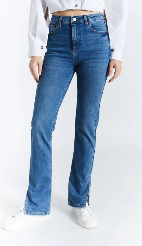 Bootcut women jeans to complement various shoe styles High-Rise Straight Jeans In Arkin Medium Dark Wash Bootcut women jeans to complement various shoe styles High-Rise Straight Jeans In Arkin Medium Dark Wash