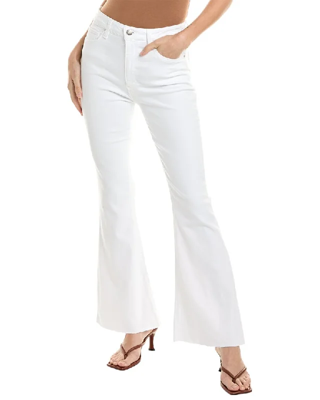 Cargo women jeans with multiple pockets for added functionality HUDSON Jeans Holly Spring White High-Rise Flare Bootcut Jean Cargo women jeans with multiple pockets for added functionality HUDSON Jeans Holly Spring White High-Rise Flare Bootcut Jean