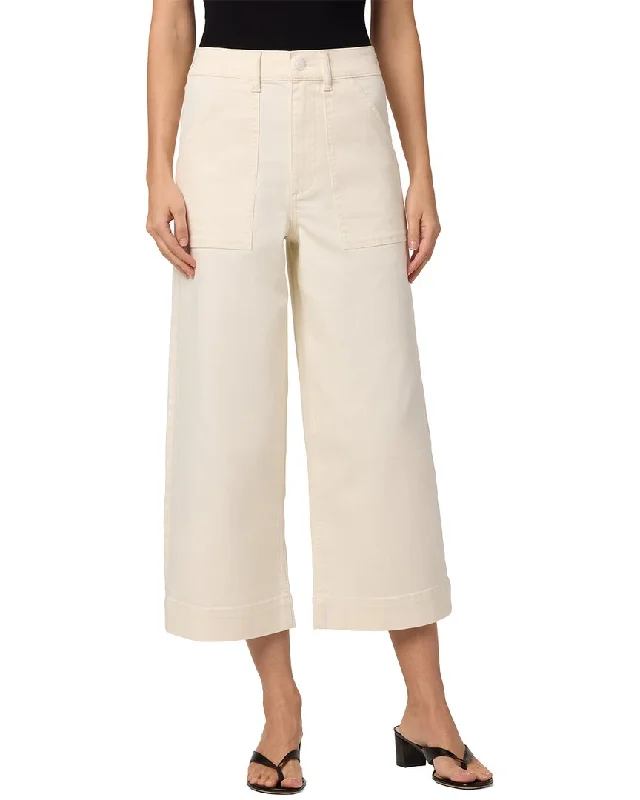 Button - fly women jeans with a traditional touch JOE'S Jeans Cream Wide Leg Ankle Jean Button - fly women jeans with a traditional touch JOE'S Jeans Cream Wide Leg Ankle Jean
