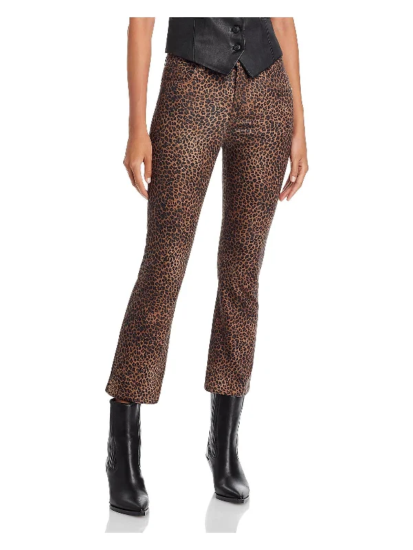 Embroidered women jeans with intricate patterns Le Crop Mini Womens Mid-Rise Coated Bootcut Jeans Embroidered women jeans with intricate patterns Le Crop Mini Womens Mid-Rise Coated Bootcut Jeans