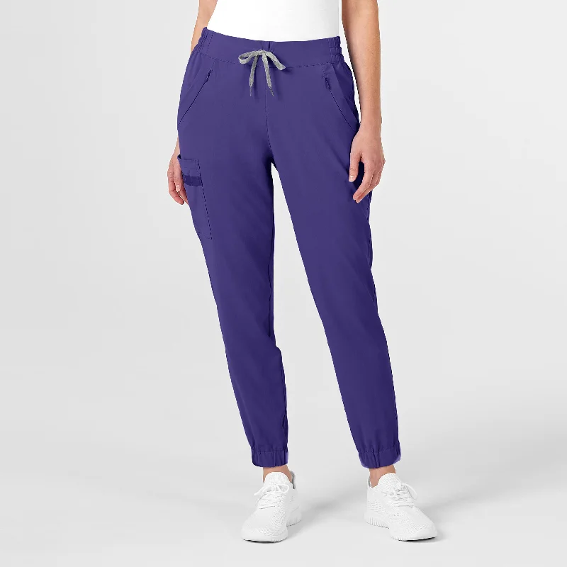 Easy - care sweater pants for busy lifestyles RENEW Women's Jogger Scrub Pant - Grape Easy - care sweater pants for busy lifestyles RENEW Women's Jogger Scrub Pant - Grape