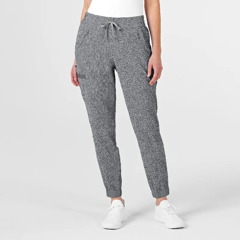 Dry - clean - only sweater pants for delicate materials RENEW Women's Jogger Scrub Pant - Grey Heather Dry - clean - only sweater pants for delicate materials RENEW Women's Jogger Scrub Pant - Grey Heather