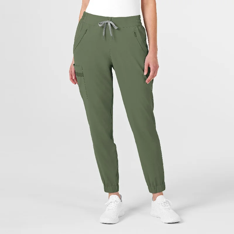 Zipper - pocket sweater pants for storage​ RENEW Women's Jogger Scrub Pant - Olive