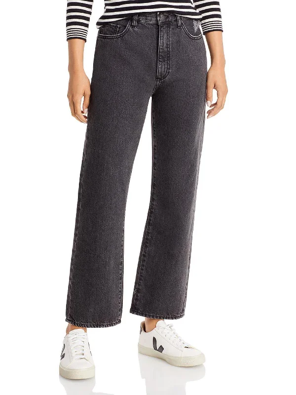 Dark - wash women jeans for a sophisticated and slimming effect Womens High Rise Distressed Ankle Jeans Dark - wash women jeans for a sophisticated and slimming effect Womens High Rise Distressed Ankle Jeans