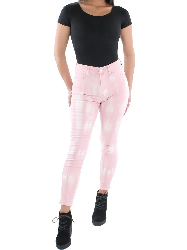 Skinny women jeans with a form - fitting design Womens High Rise Tie-Dye Skinny Jeans Skinny women jeans with a form - fitting design Womens High Rise Tie-Dye Skinny Jeans
