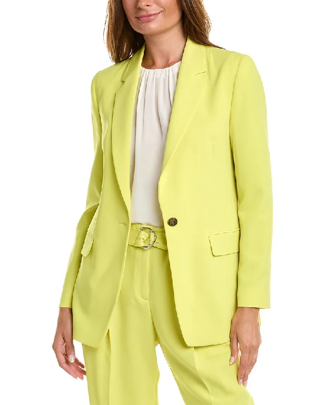 Women's Notched Lapel Blazers in Beige for a Timeless Outfit Hugo Boss Jocaluah Jacket Women's Notched Lapel Blazers in Beige for a Timeless Outfit Hugo Boss Jocaluah Jacket