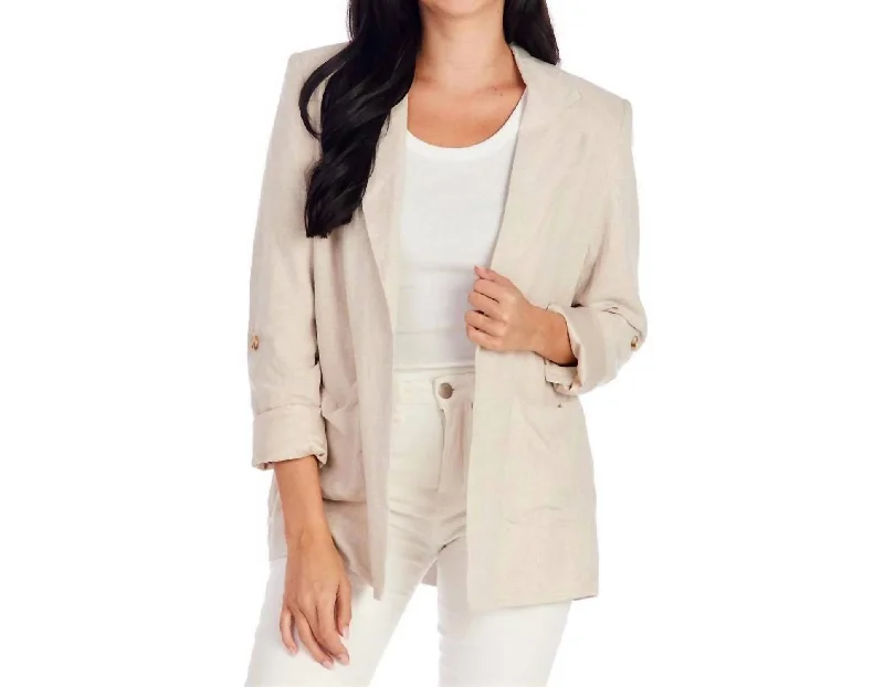 Single - Breasted Women's Corduroy Blazers in Mustard Yellow for an Autumn Vibe Lyra Blazer In Tan Single - Breasted Women's Corduroy Blazers in Mustard Yellow for an Autumn Vibe Lyra Blazer In Tan