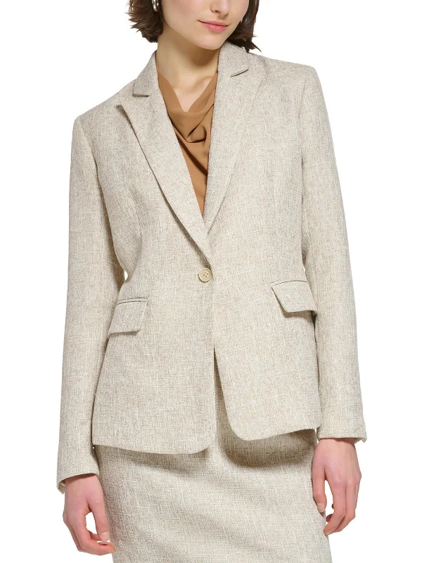 Plus Size Women's Double - Breasted Wool Blazers for Winter Office Wear Petites Womens Textured Collared One-Button Blazer Plus Size Women's Double - Breasted Wool Blazers for Winter Office Wear Petites Womens Textured Collared One-Button Blazer