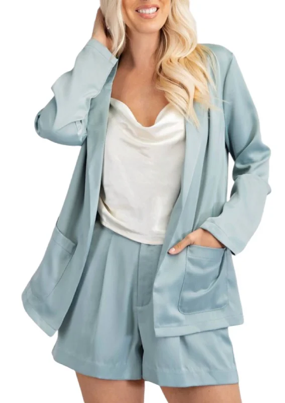 Plus Size Women's Cropped Velvet Blazers in Burgundy for a Night Out Quarter To Five Blazer In Mint Plus Size Women's Cropped Velvet Blazers in Burgundy for a Night Out Quarter To Five Blazer In Mint