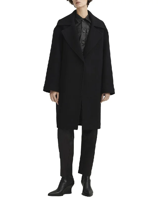 Double - Breasted Women's Polyester Blazers in Bright Colors for a Fun Style rag & bone Dahlia Wool-Blend Coat
