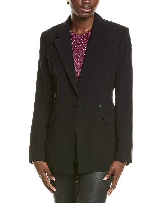 Plus Size Women's Ruffled Blazers in Pink for a Girly and Fashionable Look rag & bone Tessa Blazer