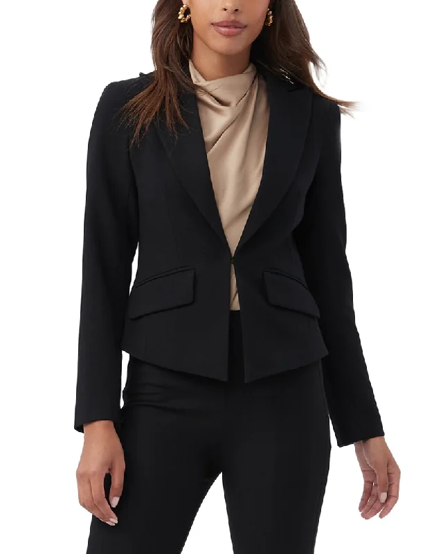 Double - Breasted Women's Leather Blazers in Taupe for an Edgy Look Trina Turk Atwood Jacket Double - Breasted Women's Leather Blazers in Taupe for an Edgy Look Trina Turk Atwood Jacket