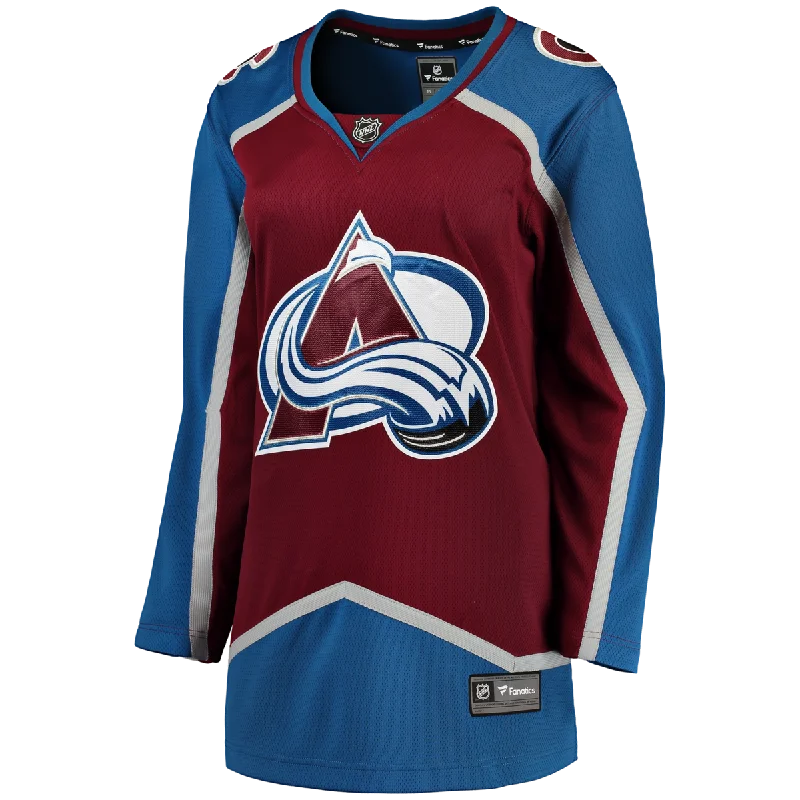 Short - sleeve women's jersey for summer workouts Avalanche Women's Home Blank Breakaway Jersey Short - sleeve women's jersey for summer workouts Avalanche Women's Home Blank Breakaway Jersey