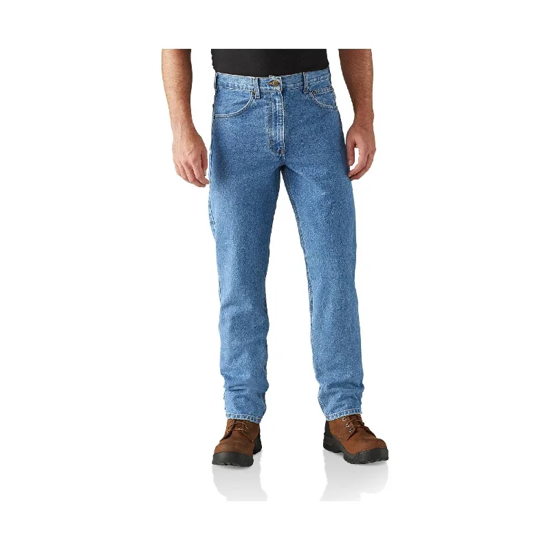 Carhartt Men's Straight/Traditional-Fit Tapered-Leg Jeans - Stonewash - ONLINE STORE CREDIT/EXCHANGE ONLY