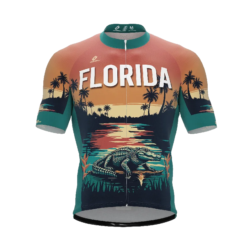 Red women's jersey for a bold statement Florida US State | Short Sleeve Cycling PRO Jersey | Men and Women Red women's jersey for a bold statement Florida US State | Short Sleeve Cycling PRO Jersey | Men and Women