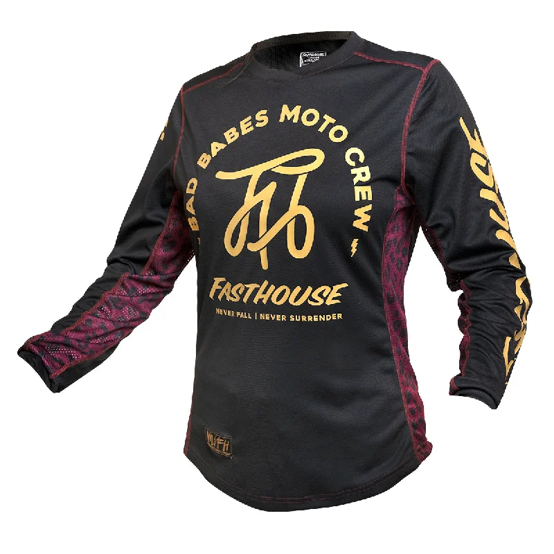 Women's jersey for aerobics classes Grindhouse Golden Script Women's Jersey - Black