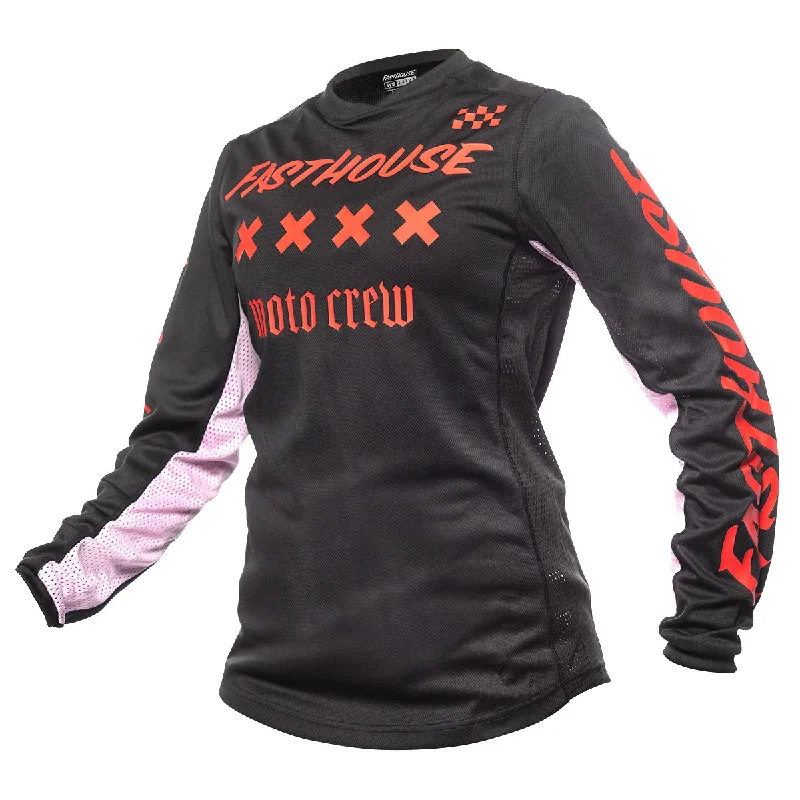 Stretch - knit women's jersey for a flexible fit Grindhouse Karma Women's Jersey - Black Stretch - knit women's jersey for a flexible fit Grindhouse Karma Women's Jersey - Black