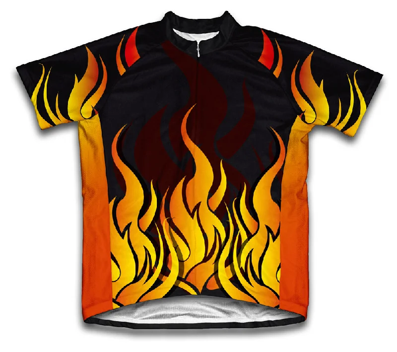 Women's jersey for outdoor sports like hiking Hot Flames Short Sleeve Cycling Jersey for Men and Women Women's jersey for outdoor sports like hiking Hot Flames Short Sleeve Cycling Jersey for Men and Women