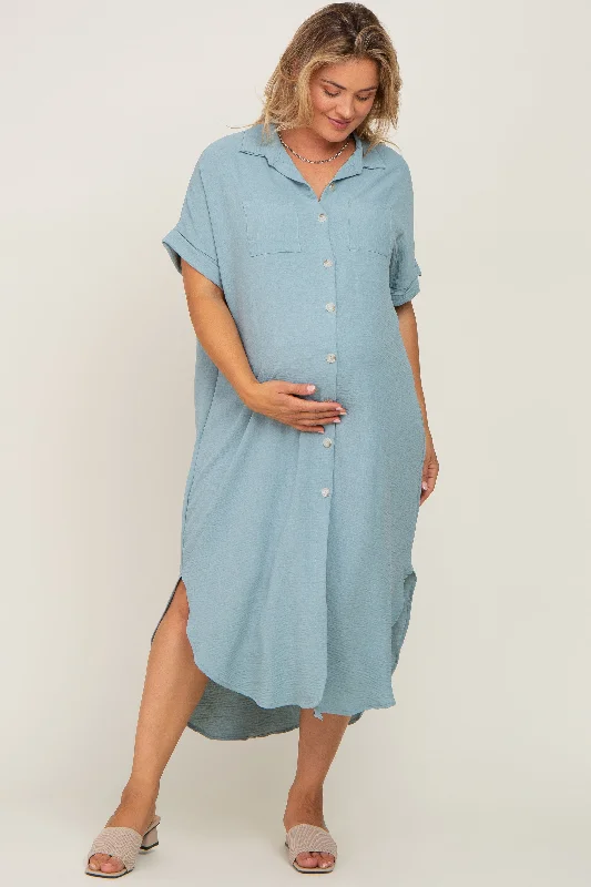 Floral print maxi dresses for summer garden parties Light Olive Button Down Hi Low Maternity Plus Maxi Dress Floral print maxi dresses for summer garden parties Light Olive Button Down Hi Low Maternity Plus Maxi Dress