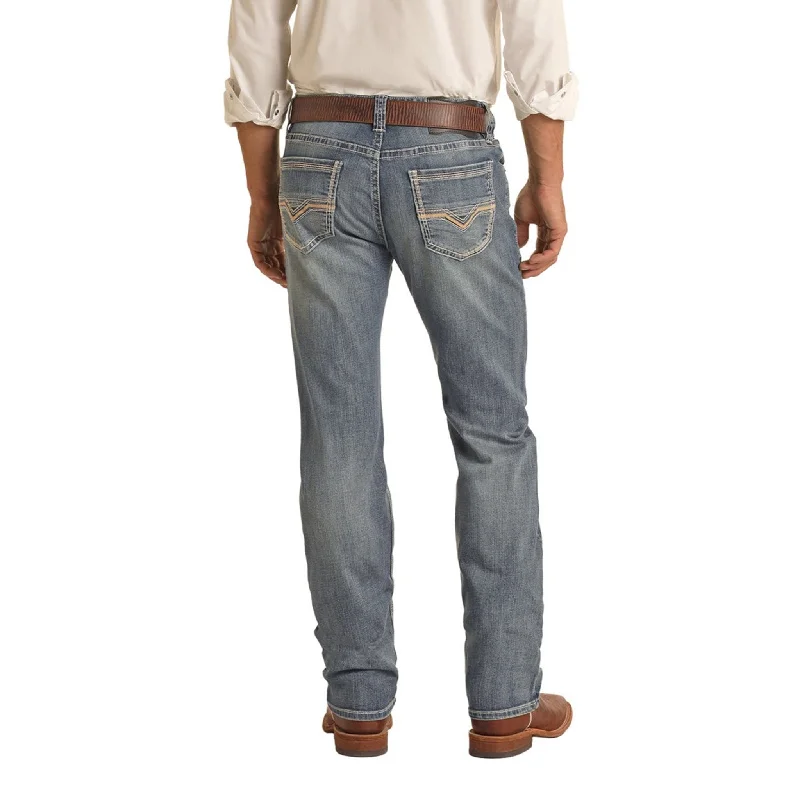 Rock & Roll Men's Med Wash Revolver Jeans