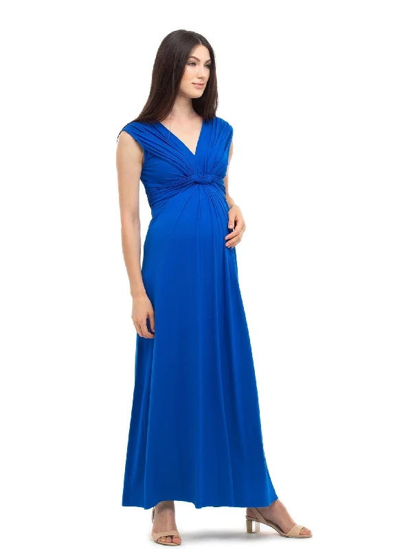 Sequined maxi dresses for formal evening galas Papaver Maternity & Nursing Maxi Dress - Blue Sapphire Sequined maxi dresses for formal evening galas Papaver Maternity & Nursing Maxi Dress - Blue Sapphire