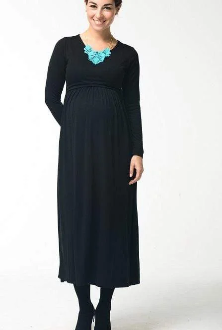 Plaid maxi dresses for fall fashion events Mara Maxi Dress Black