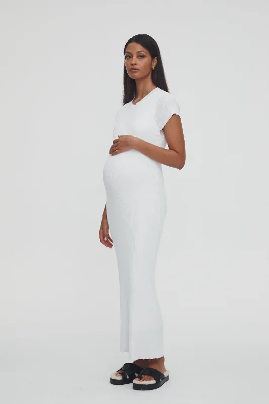 Denim maxi dresses with frayed hems for a casual look Formentera Maxi Dress