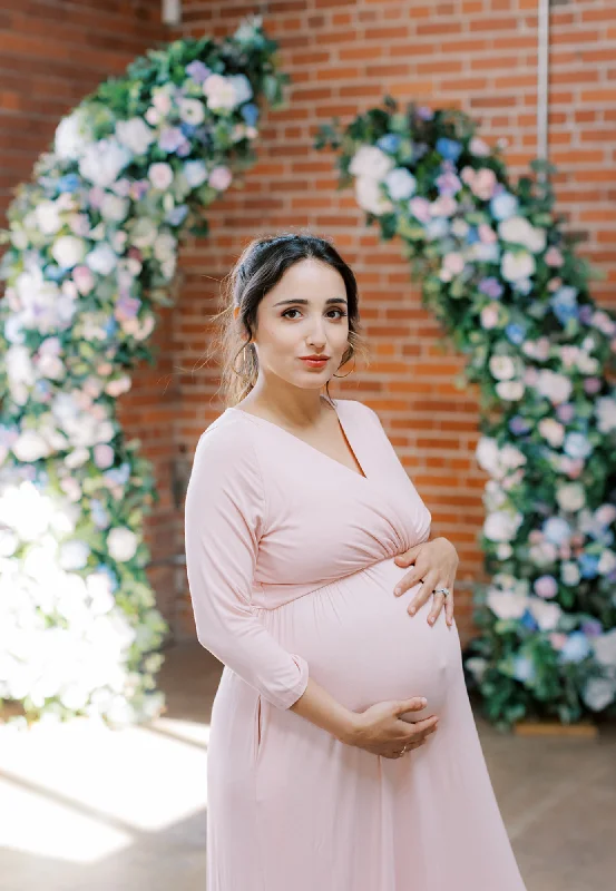 Velvet maxi dresses with long sleeves for winter weddings Maternity Nursing Maxi Dress with Pockets Velvet maxi dresses with long sleeves for winter weddings Maternity Nursing Maxi Dress with Pockets