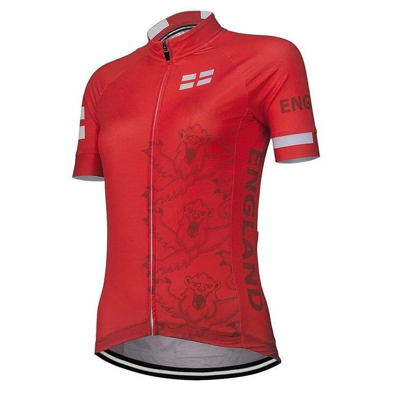 Women's jersey with a fitted silhouette Women's England Cycling Jersey