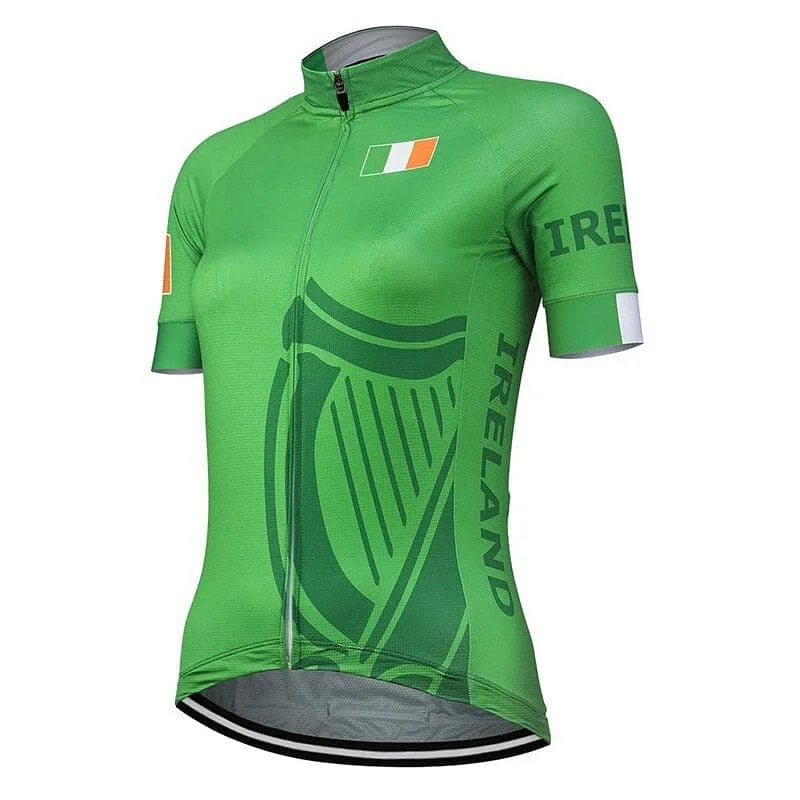 Navy - blue women's jersey for a sporty touch Women's Ireland Cycling Jersey