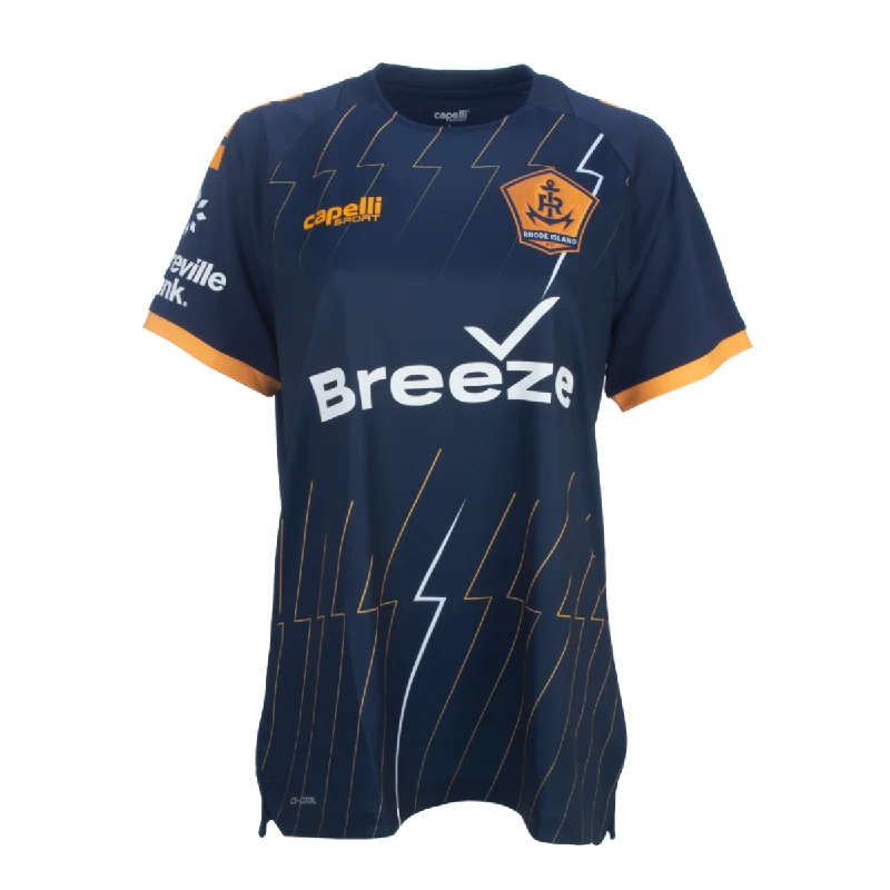 Women's jersey with a drawstring at the waist Women's RIFC "Energy" Jersey In Bay Blue Women's jersey with a drawstring at the waist Women's RIFC "Energy" Jersey In Bay Blue