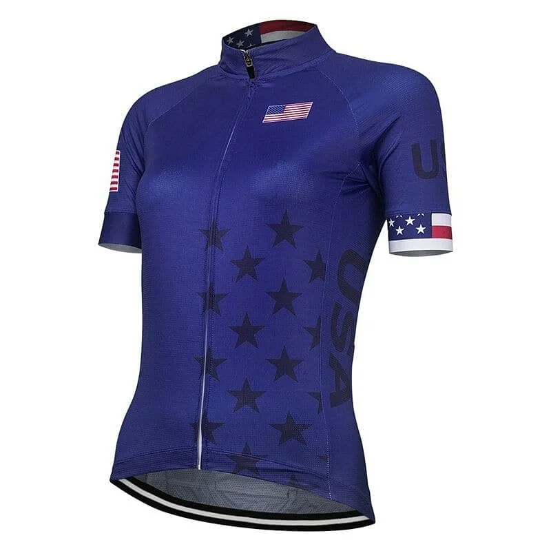 Pullover women's jersey for convenience Women's USA Cycling Jersey
