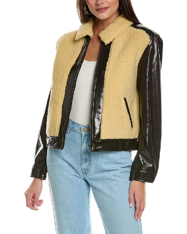 Button - Down Denim Top with a Classic Design Mother Denim The Sidecar Jacket