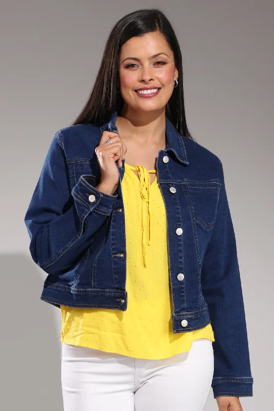 Oversized Denim Top for a Relaxed and Casual Vibe Denim Jacket | DARK INDIGO | 6622A1 Oversized Denim Top for a Relaxed and Casual Vibe Denim Jacket | DARK INDIGO | 6622A1
