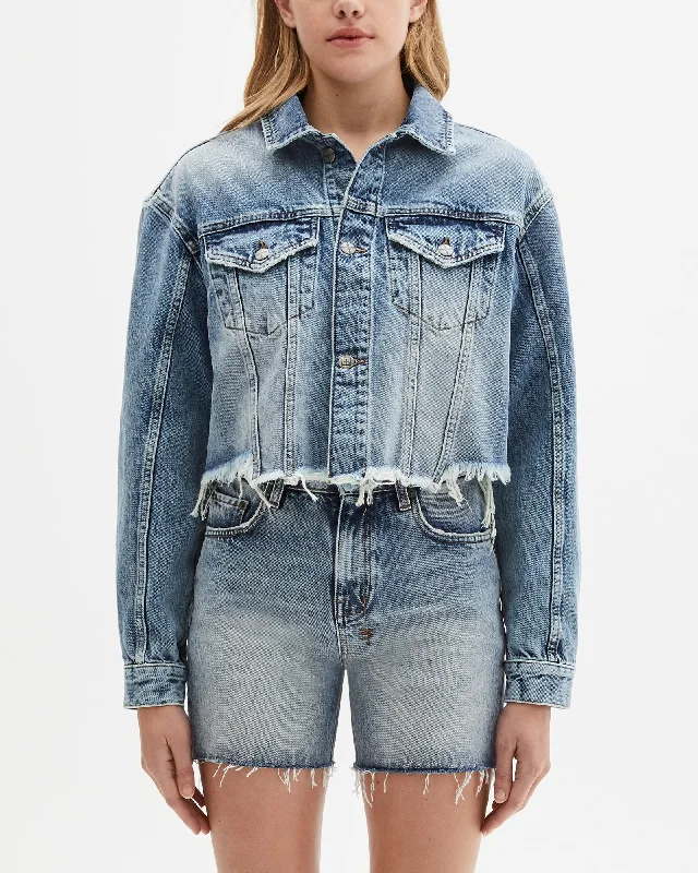 Oversized Denim Top for a Relaxed and Casual Vibe DAGGERZ JACKET JINX