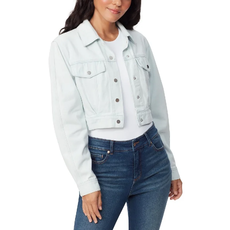 Patchwork Denim Top with a Unique and Artistic Appeal Gloria Vanderbilt Womens Crop Denim Denim Jacket Patchwork Denim Top with a Unique and Artistic Appeal Gloria Vanderbilt Womens Crop Denim Denim Jacket