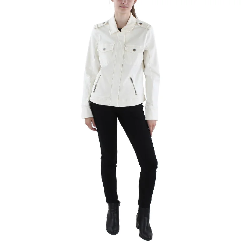 Denim Top with a Peplum Hem for a Flirty and Feminine Look Kut From The Kloth Womens Jean Short Denim Jacket Denim Top with a Peplum Hem for a Flirty and Feminine Look Kut From The Kloth Womens Jean Short Denim Jacket