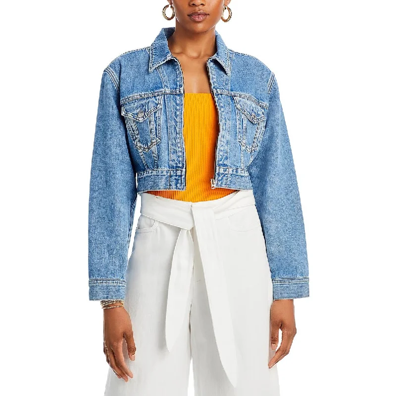 Sleeveless Denim Top for a Cool Summer Look RE/DONE Womens Denim Trucker Jacket