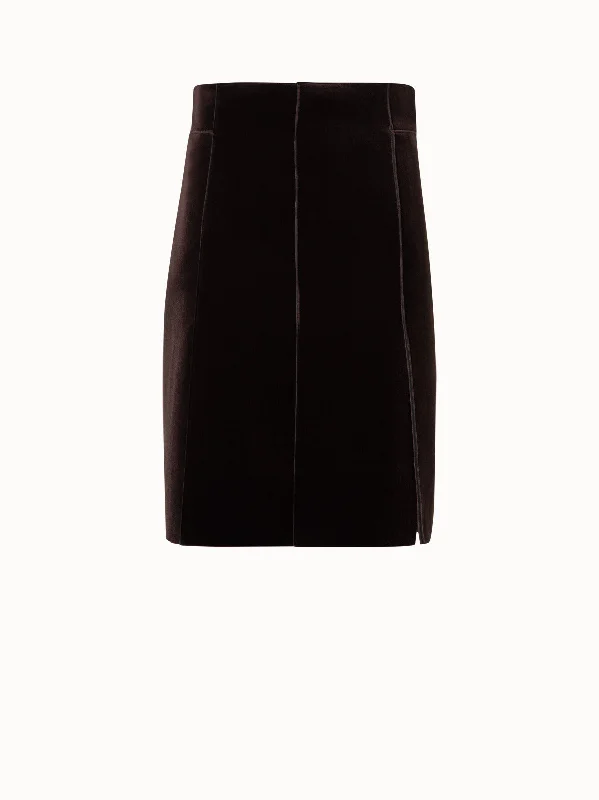 Printed organza skirts for a special occasion Short A-Line Skirt in Neoprene Velvet Printed organza skirts for a special occasion Short A-Line Skirt in Neoprene Velvet