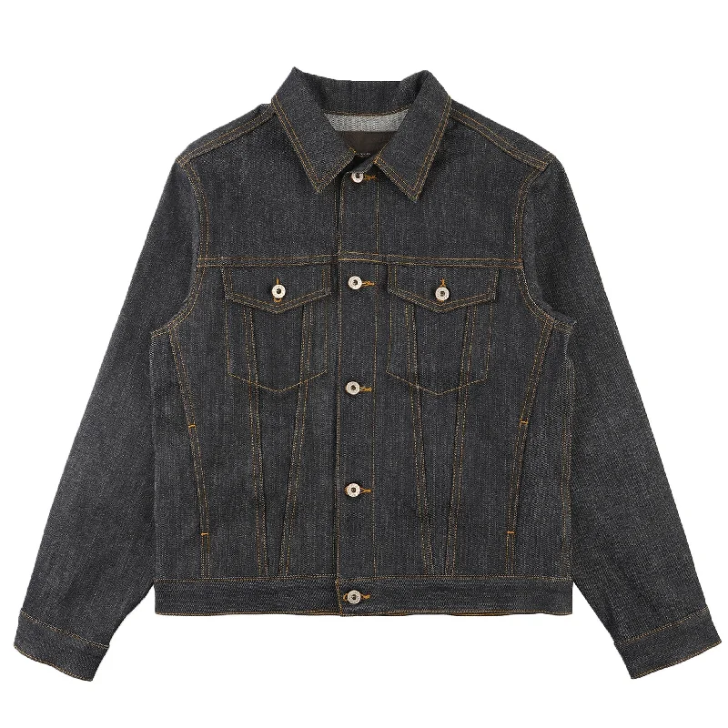 Denim Top for a Music Festival with a Rock - n - Roll Vibe Denim Jacket - Left Hand Twill Selvedge Denim Top for a Music Festival with a Rock - n - Roll Vibe Denim Jacket - Left Hand Twill Selvedge