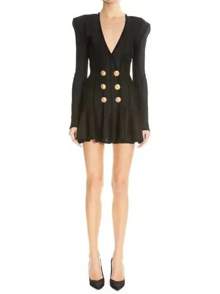 Sheath Women Dress with a Tailored Fit for a Professional Look Black A-Line Knit Mini Dress Sheath Women Dress with a Tailored Fit for a Professional Look Black A-Line Knit Mini Dress