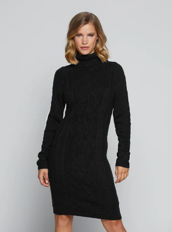 Halter Neck Women Dress to Show Off the Shoulders and Neckline Eco Black Elisabeth Knit Mini Dress Halter Neck Women Dress to Show Off the Shoulders and Neckline Eco Black Elisabeth Knit Mini Dress