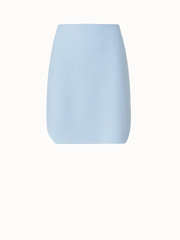 Skirts for a graduation ceremony Short Skirt in Cotton Double-Face