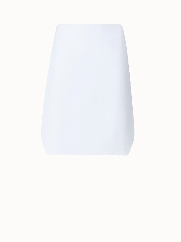 Skirts with a tiered ruffle Short Skirt in Cotton Double-Face