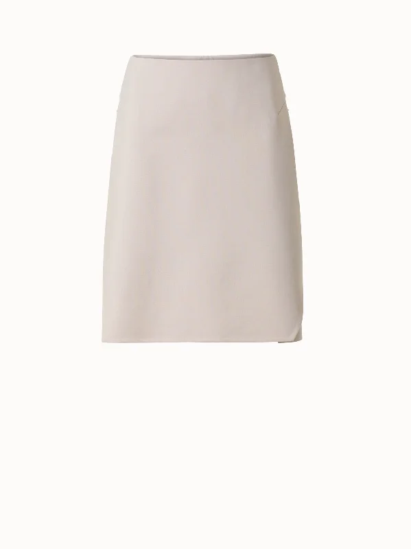 Mini denim skirts for teenagers Short Skirt in Cotton Double-Face