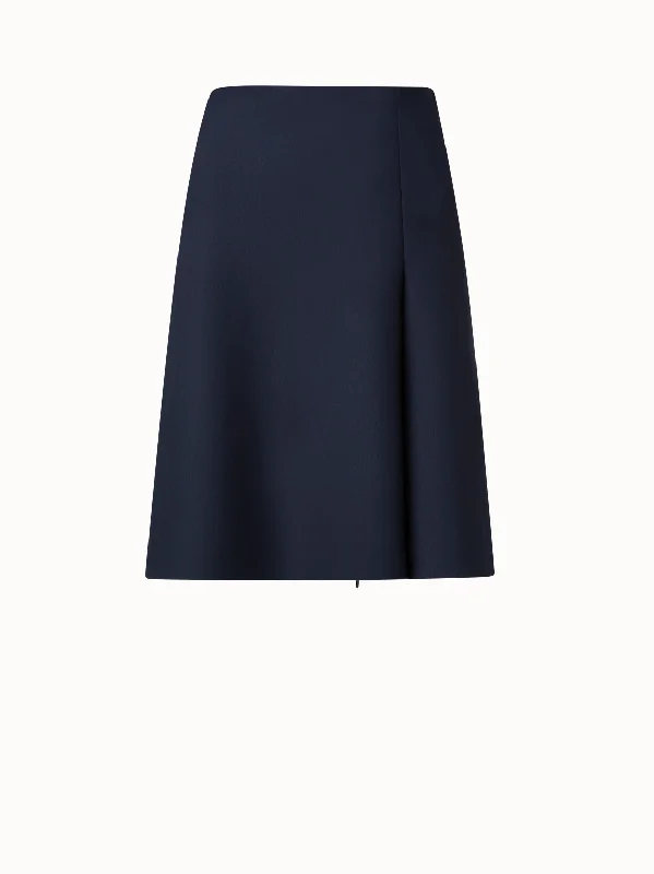Printed chiffon skirts for spring Techno Neoprene Skirt