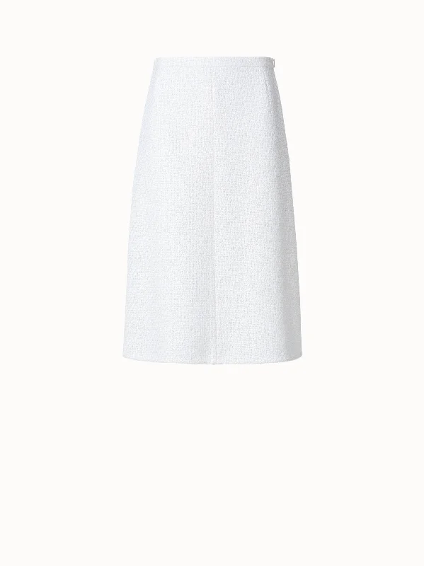 Skirts with a beaded embellishment Tweed A-line Skirt