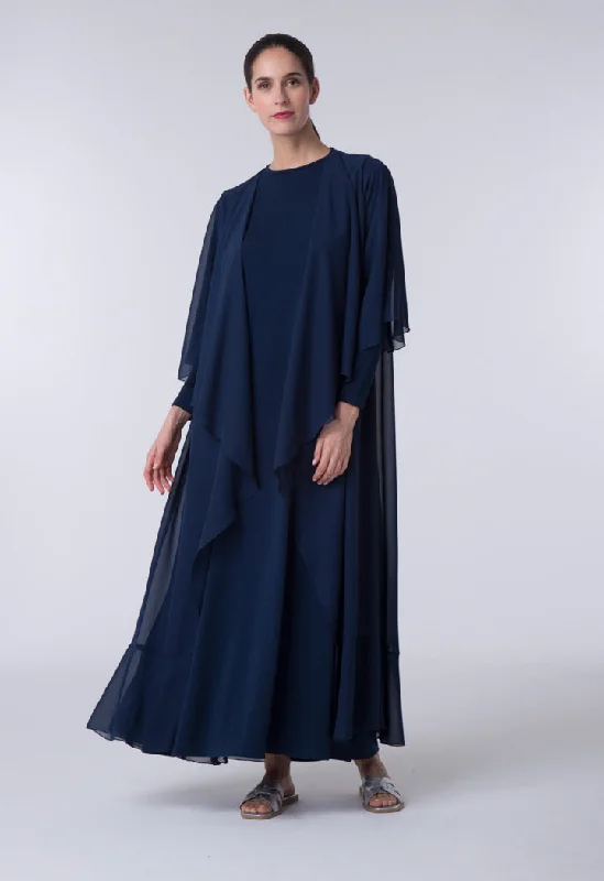 Polyester women jumpsuits for easy - care and durable everyday wear Flounce Outer Combo Abaya Polyester women jumpsuits for easy - care and durable everyday wear Flounce Outer Combo Abaya