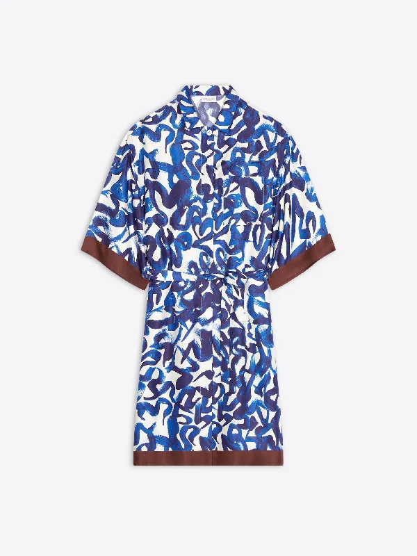 Long - Sleeve Women Dress in Velvet for a Luxurious Winter Look Silk shirt dress