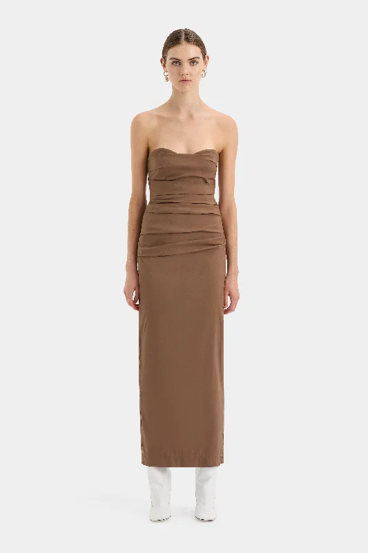 Lace - Embellished Women Dress for an Elegant and Sophisticated Appearance Alba Strapless Gown Lace - Embellished Women Dress for an Elegant and Sophisticated Appearance Alba Strapless Gown